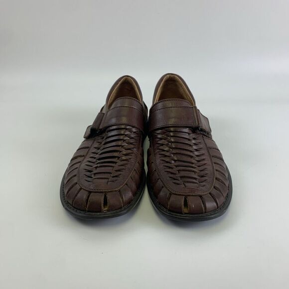 BOGO Remus Fernando Baldassarri Fisherman Sandal Brwn Leather Italy Woven 42 8-9 main image 15
